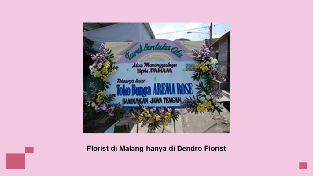 Florist di Malang hanya di Dendro Florist